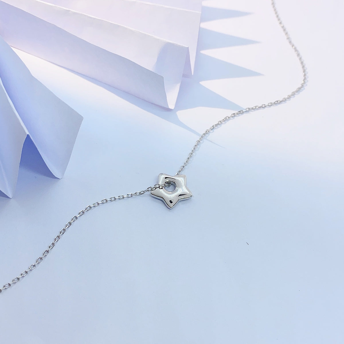 Star Trendy 925 Sterling Silver Women's Pendant Necklace