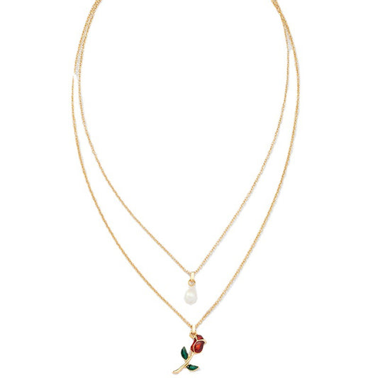 Rose Pearl Necklace - Vienna Verve Collection