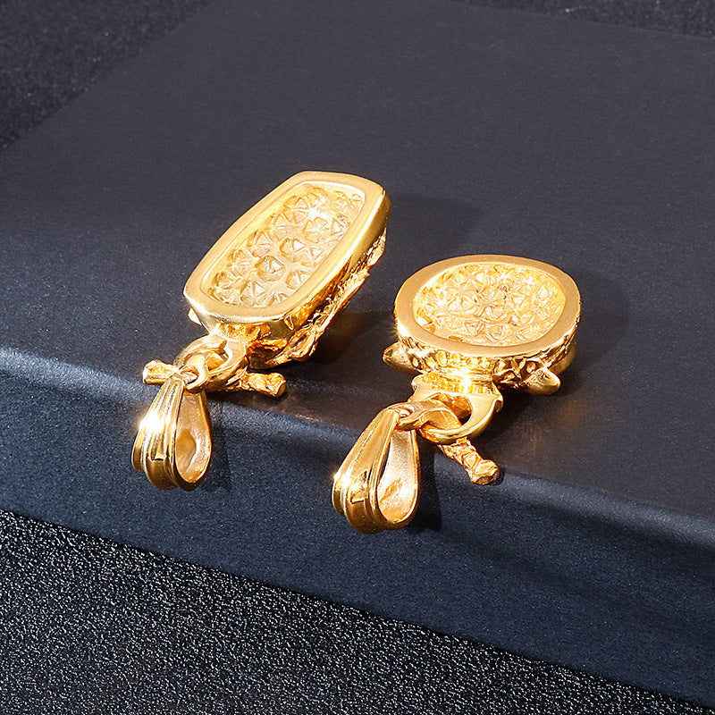 Golden Owl Titanium Pendant for Men with Rock Hip-Hop Style