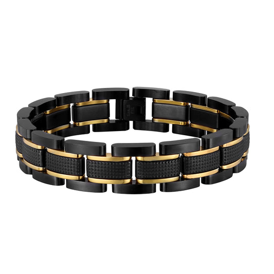 Black Stainless Steel Bracelet for Men