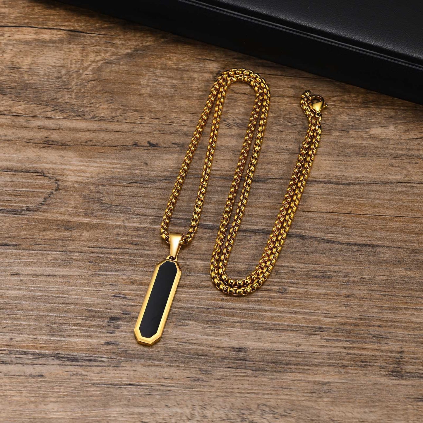 European And American Simple Personalized Geometric Necklace Steel For Men