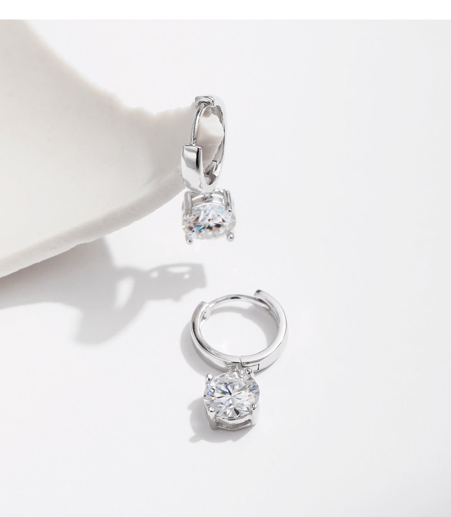 Planderful Moissanite Diamond 1.0 Carat Earrings – Super Flash Luxury Design