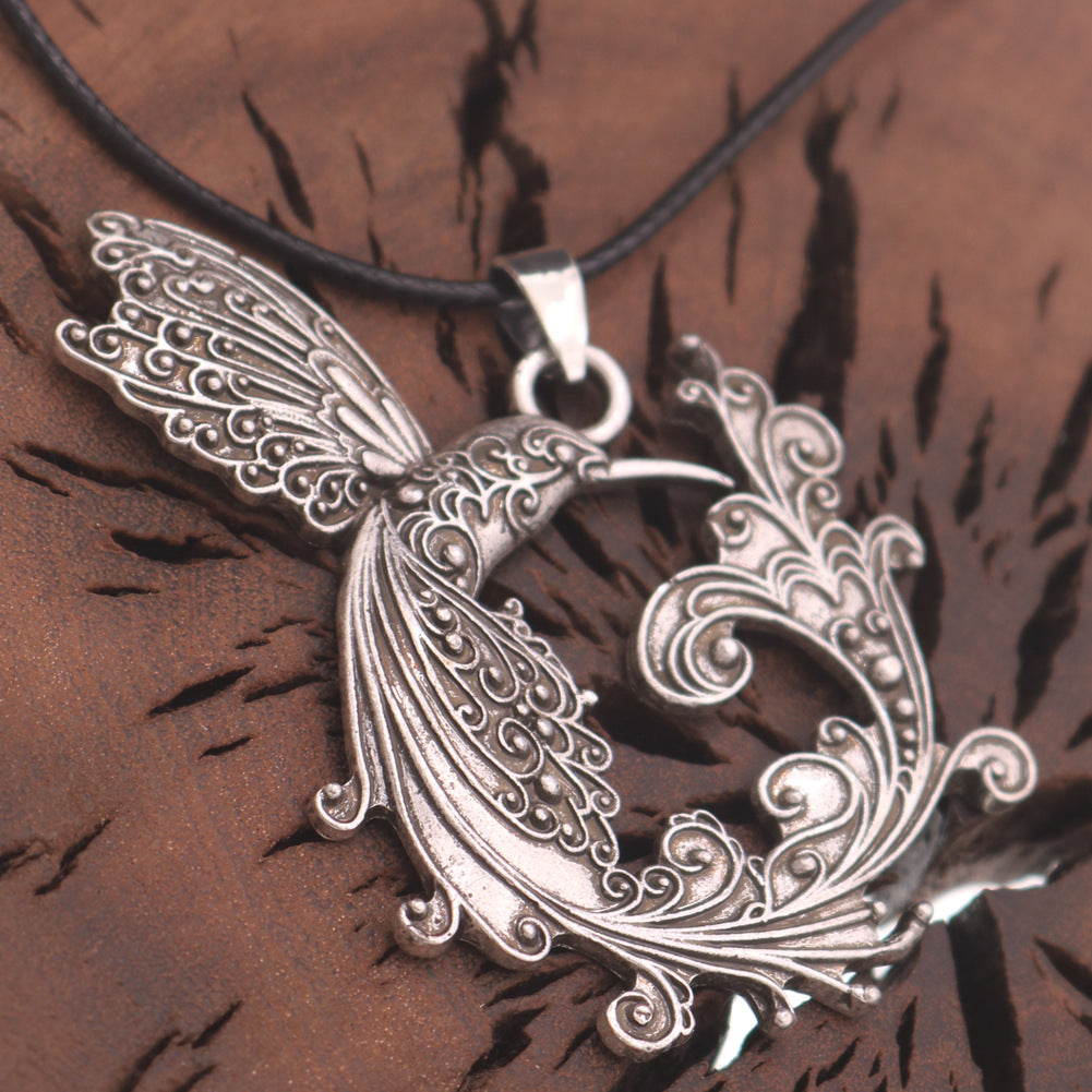 Mystical Viking Phoenix Firebird Pendant Necklace - Norse Legacy Collection