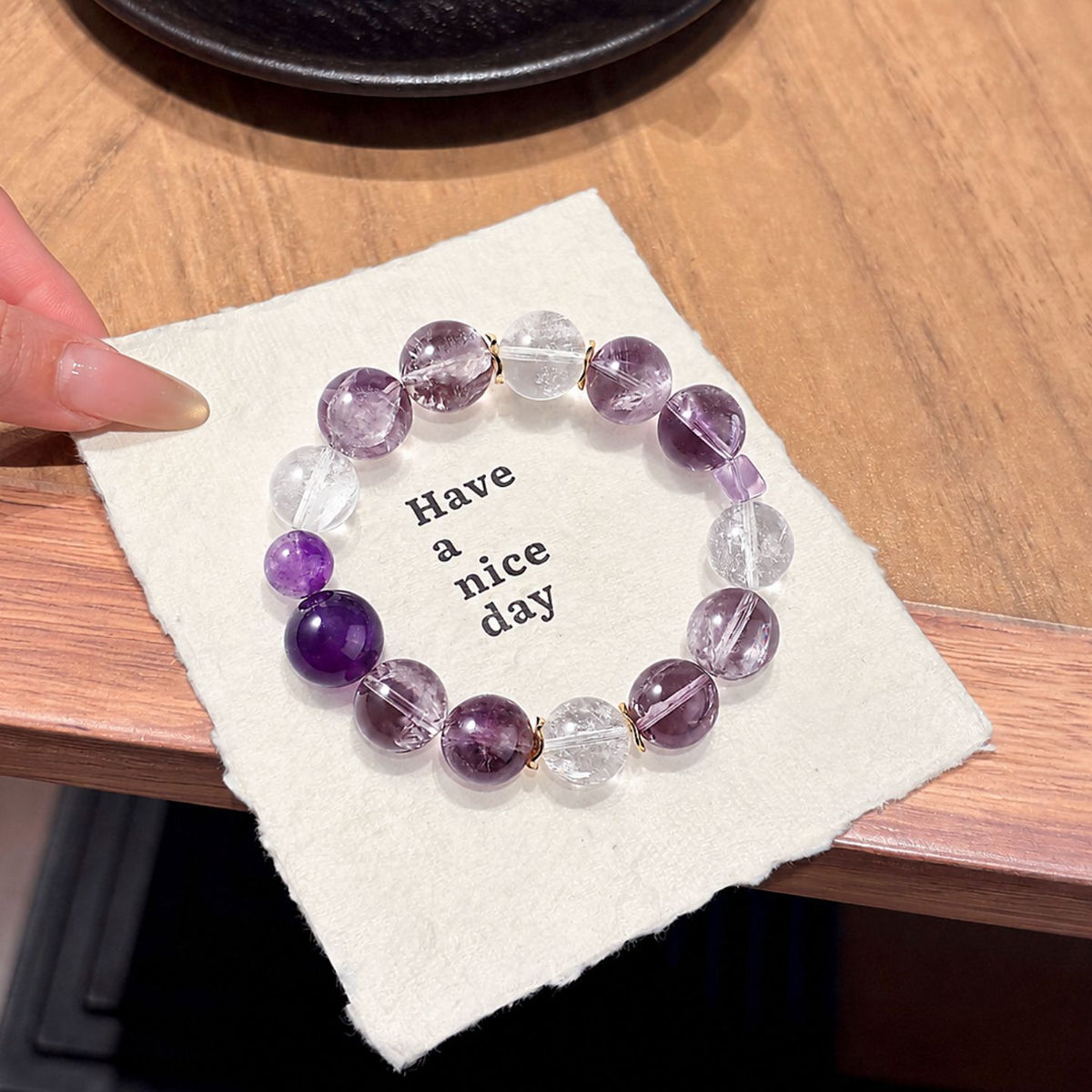 Crushed-Ice Amethyst Bracelet