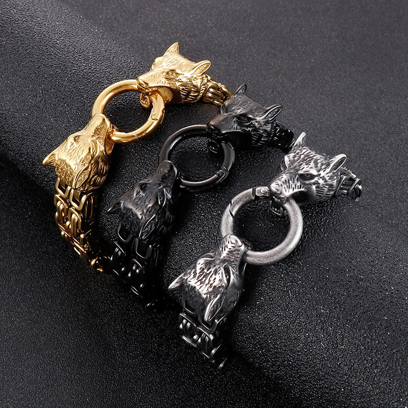 Double-Layer Emperor Chain – Trends Vacuum Electroplated Titanium Bracelet