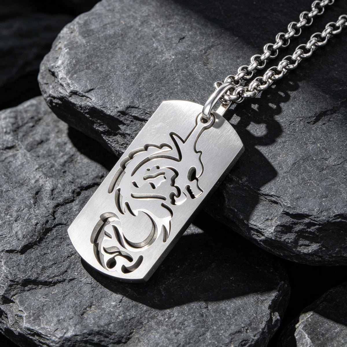 Europe – America – Titanium Steel Non-Fading Pendant Necklace