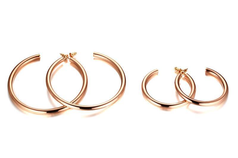 Multi-Specification And Multi-Color Titanium Steel Earrings