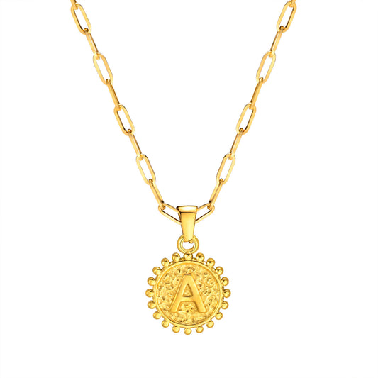 Cross-Border 26-Letter Pendant Necklace Wholesale Women’s Jewelry