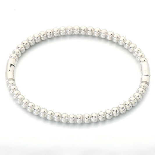 Minimalist Round Bead Buckle Bracelet Hip Hop Street Hollow Ring Color Plain Surface C