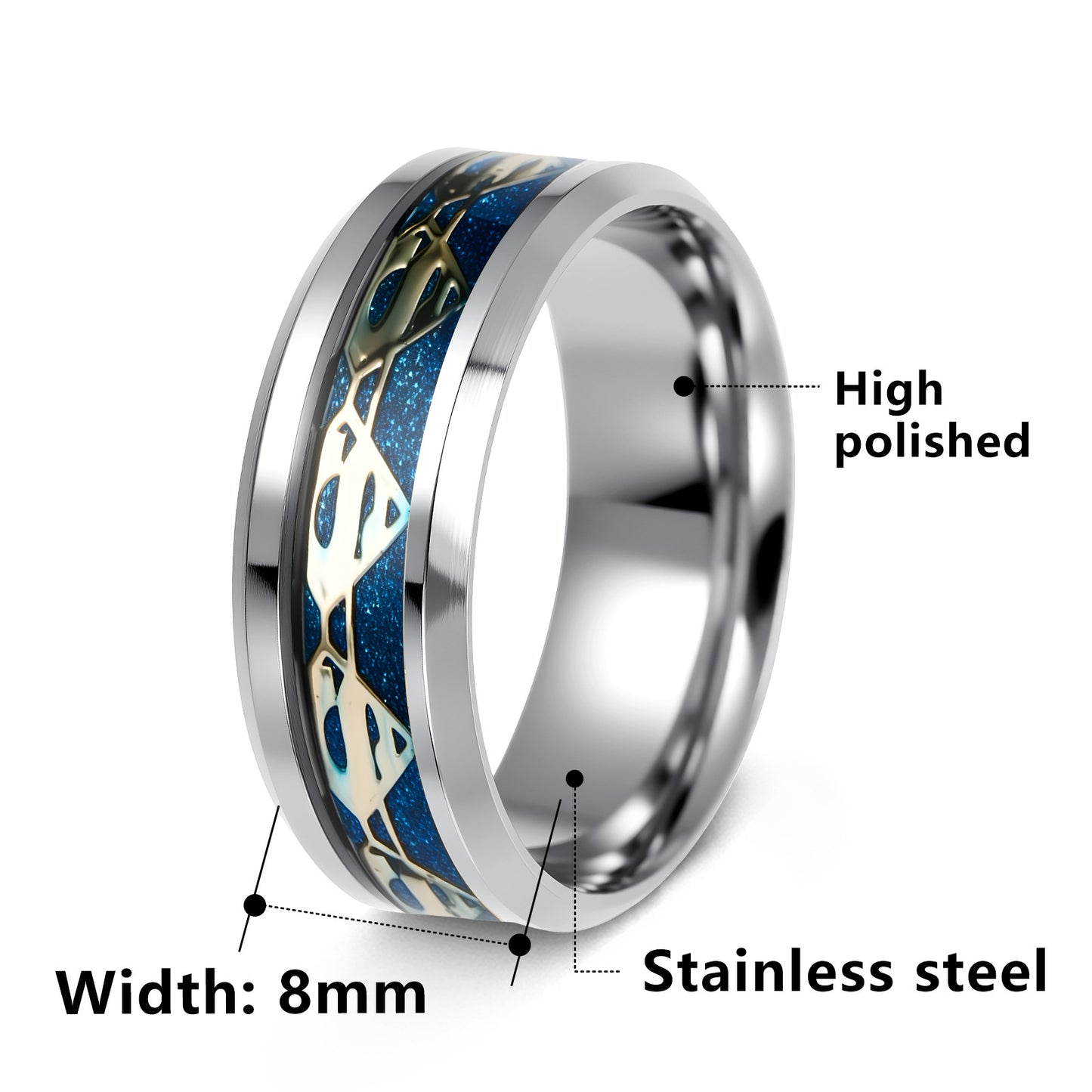 Planderful Superman Logo Ring Durable Steel Unisex Accessory For Comic Fans Size 7 To 12