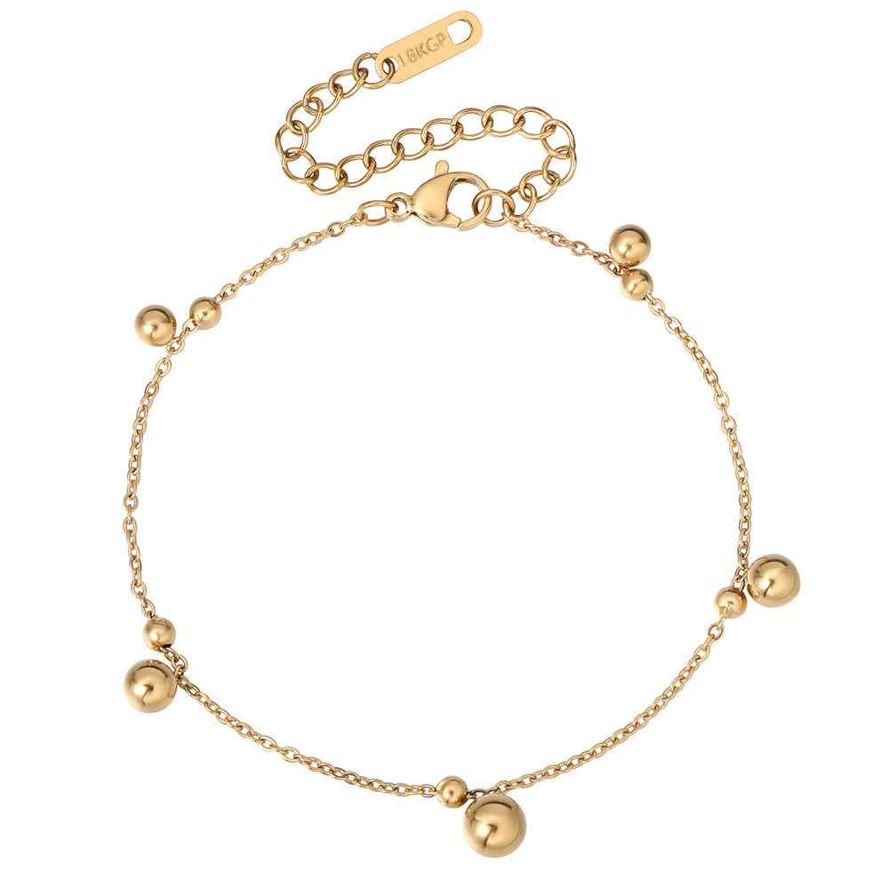 Planderful Everyday Genie Bracelet For Women Simple Round Bead Bell Statement Jewelry