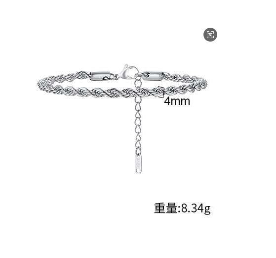 Braided Stainless Steel Bracelet