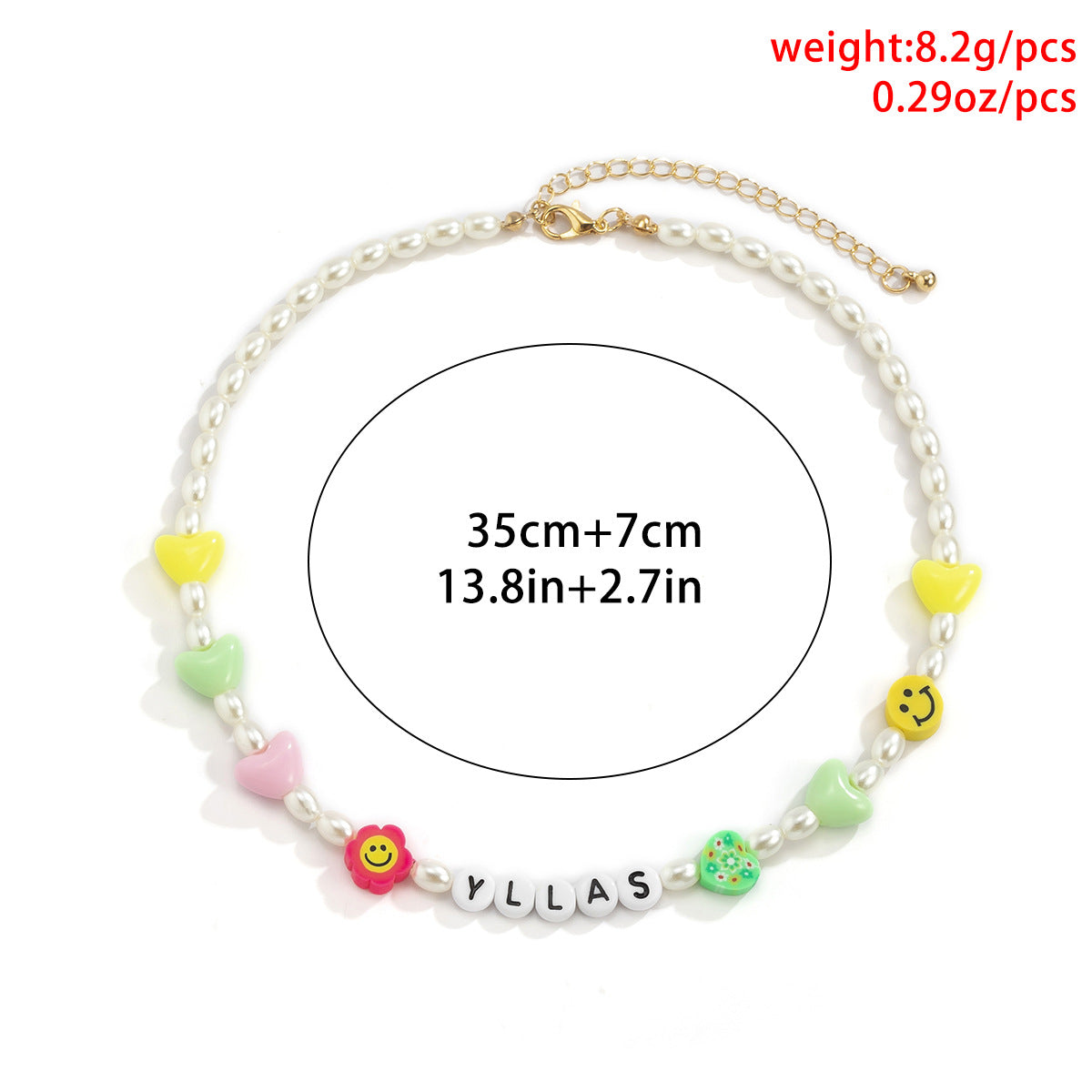 Imitation Pearl Letter Necklace Beaded Pendant By Planderful For Women Elegant Statement Vienna Verve Gift