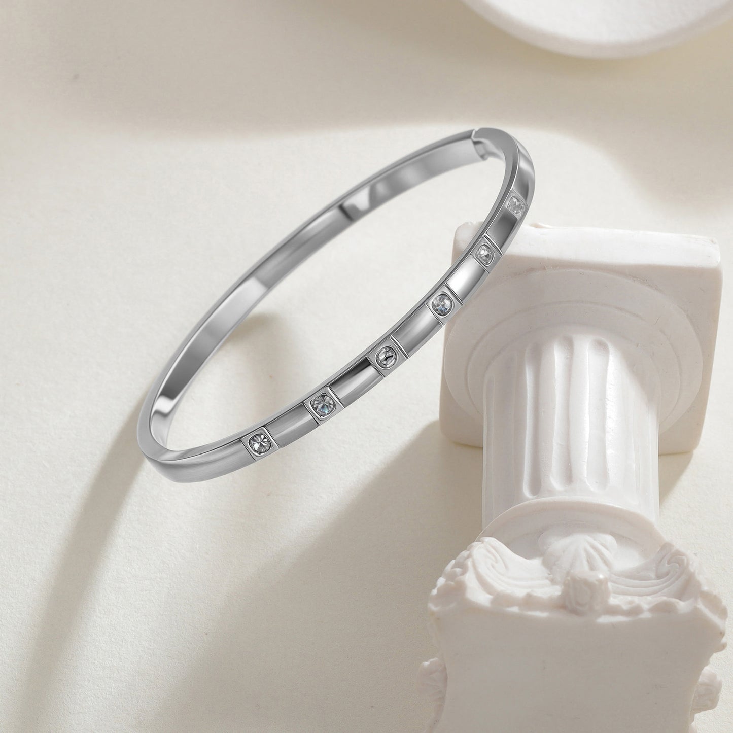 Planderful Zirconium Inlaid 18K Gold Plated Bracelet Women