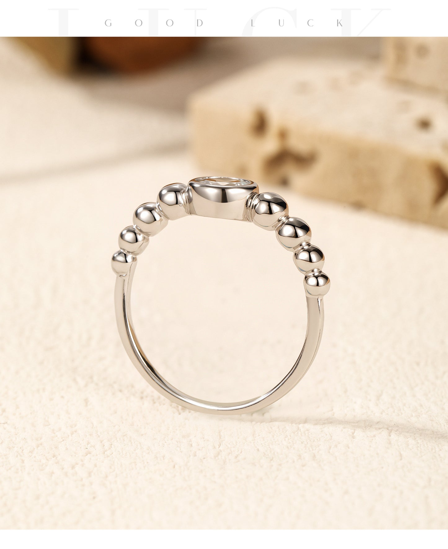 Planderful Moissanite Sparkling Ring – Elegant Sterling Silver Design