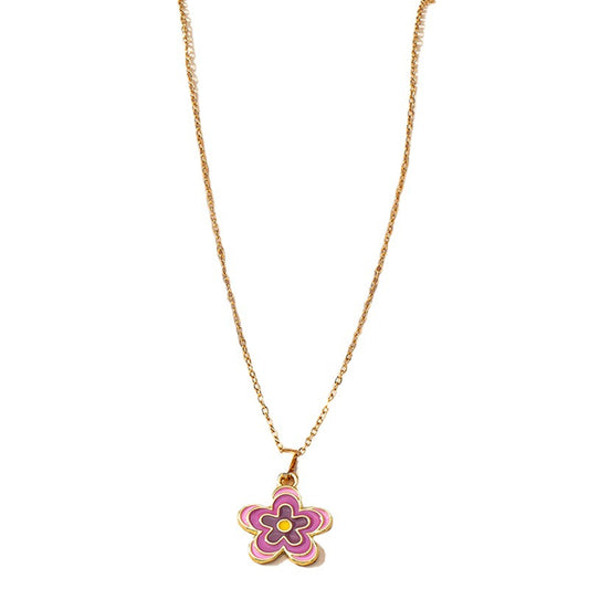 Elegant French Floral Necklace with European Vibe