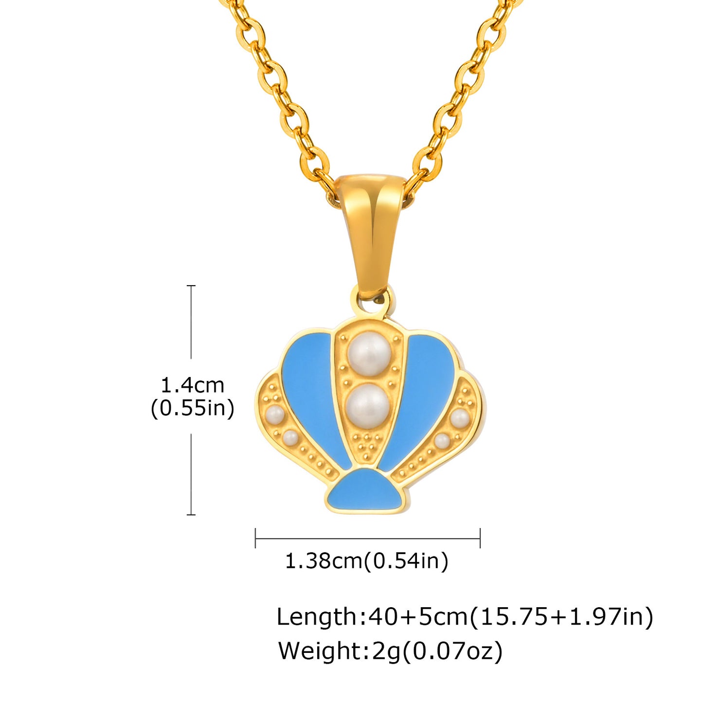 Stainless Steel Epoxy Bow Cute Super Cute Pendant Necklace