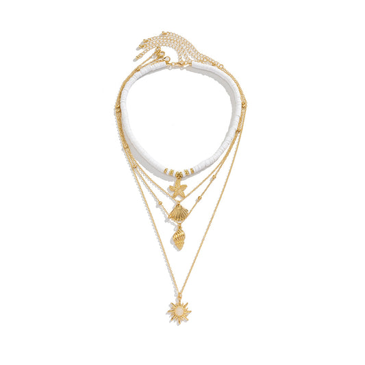 Planderful Vienna Verve Necklace – Coastal Inspired Multi-Layer Design