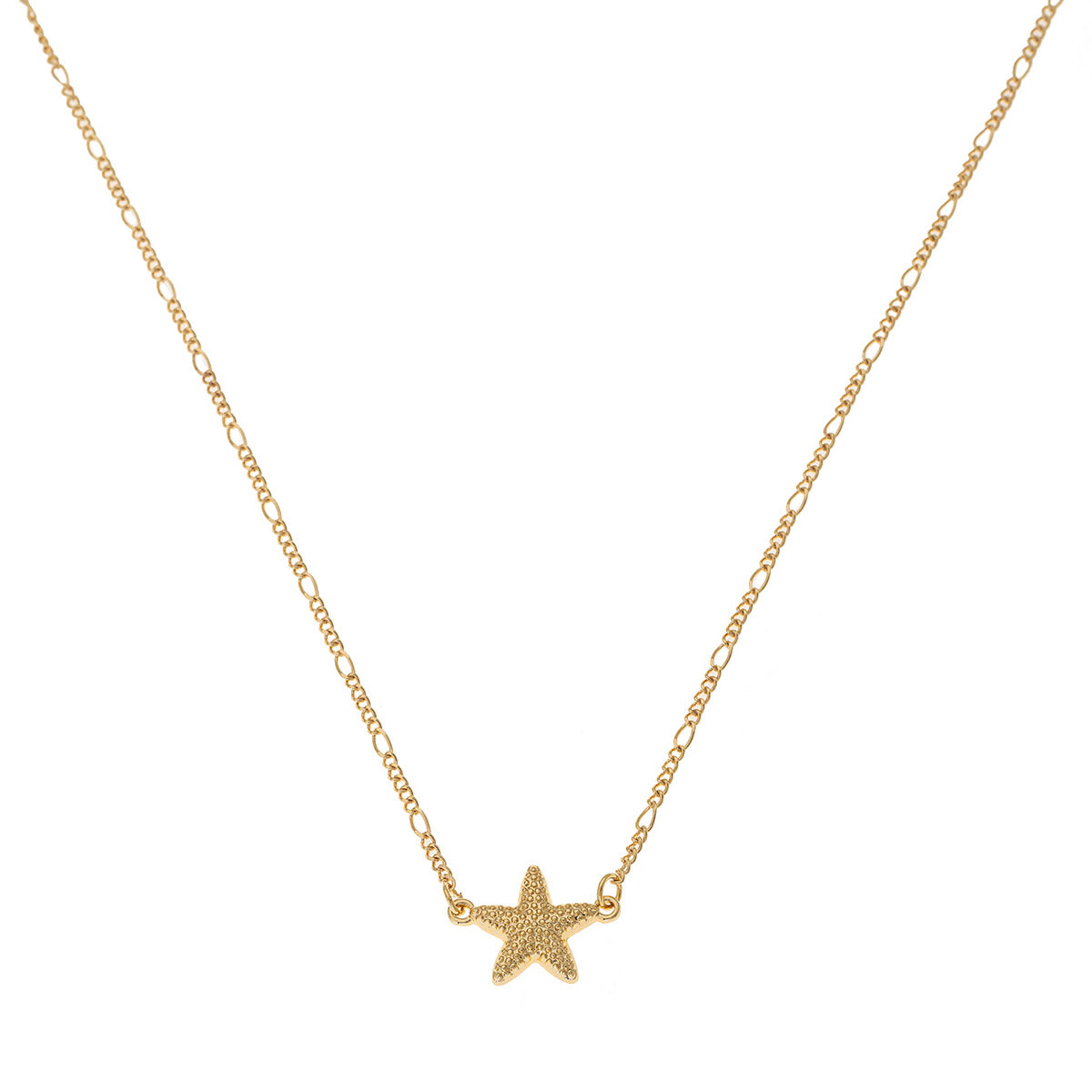 Planderful Vienna Verve Necklace – Minimalist Metal Starfish Design