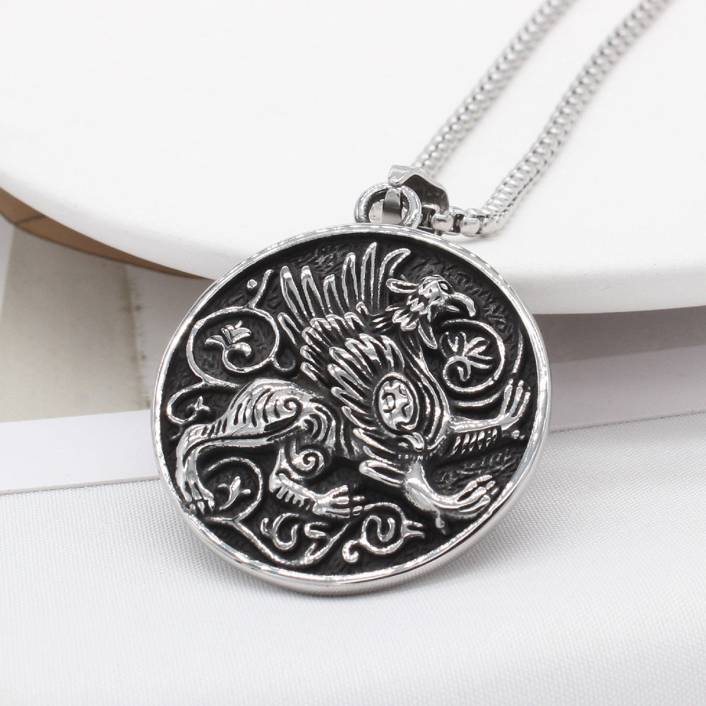 Qilin Pendant Titanium Steel Protection Charm For Men And Unisex By Planderful Gift For Style Conscious Shoppers