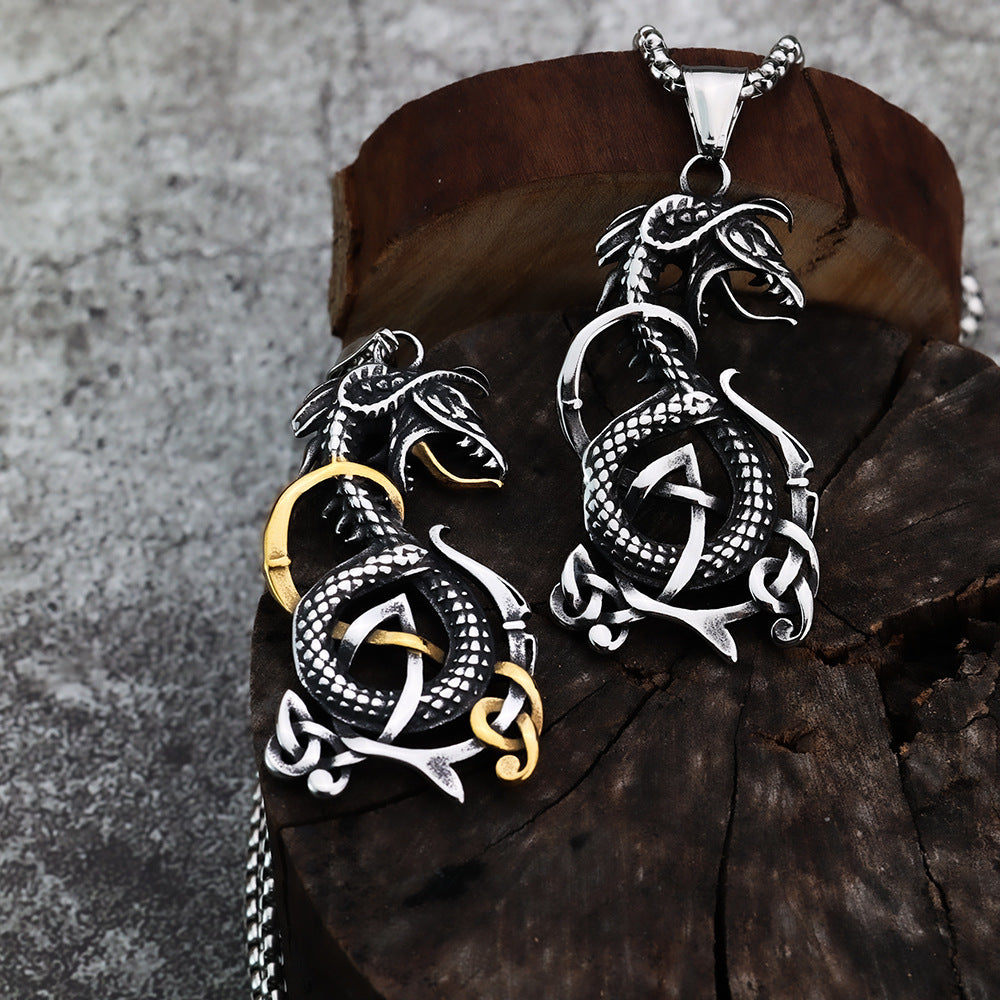 European And American Style Nordic Viking Dragon Pendant Jewelry