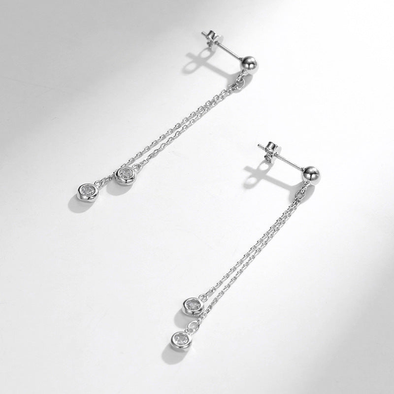 Korean Version 925 Sterling Silver Women's Earrings