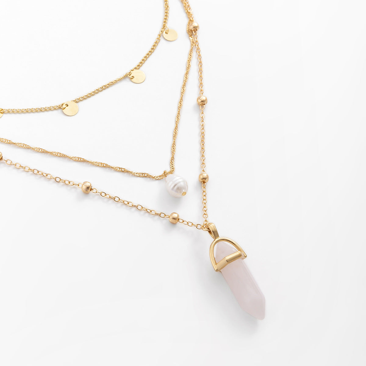 Planderful Vienna Verve Stunning Imitation Pearl Necklace Multi Layer Tassel Crystal Statement Jewelry For Modern Women
