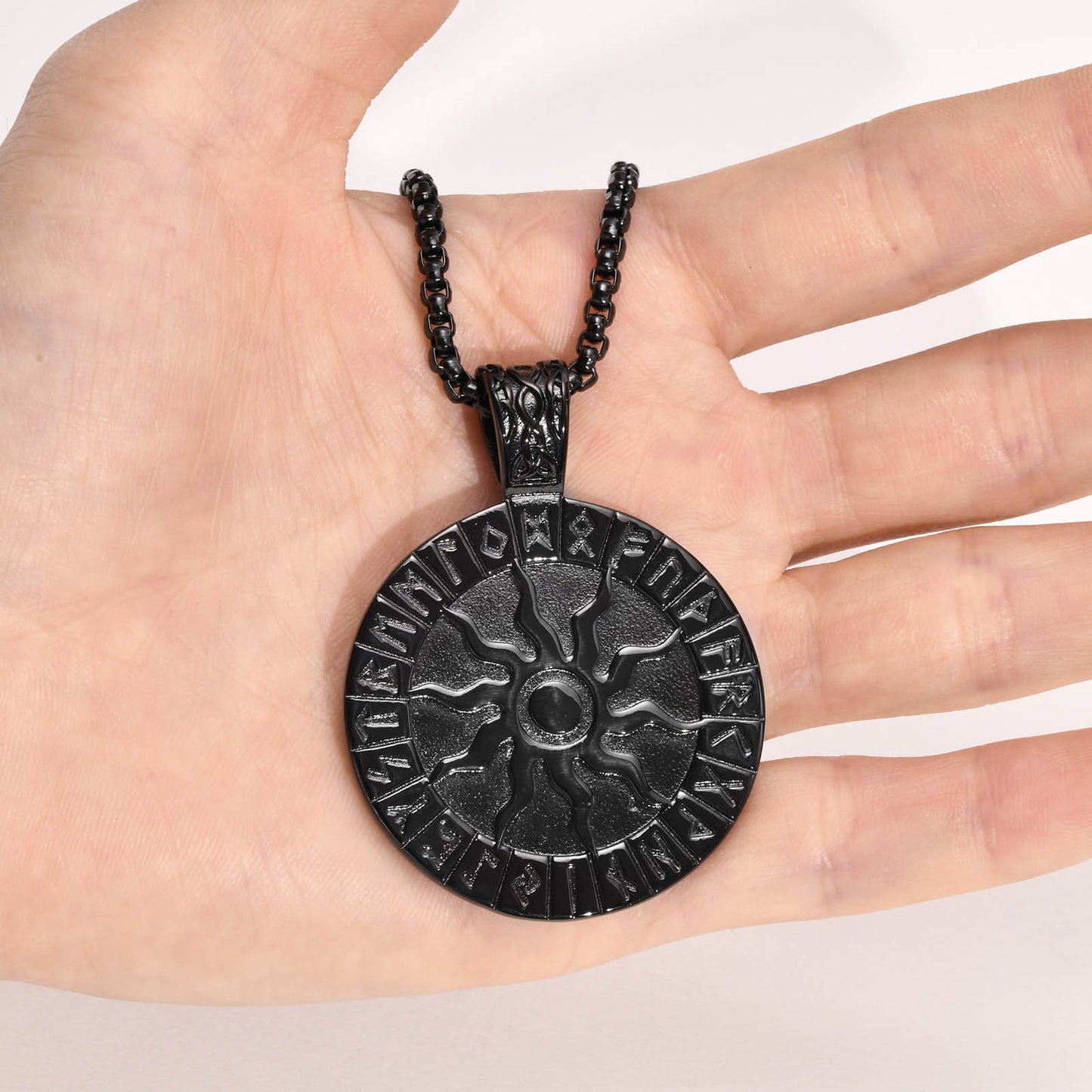 Cross-Border Jewelry Wholesale Men's Viking Pendant Necklace