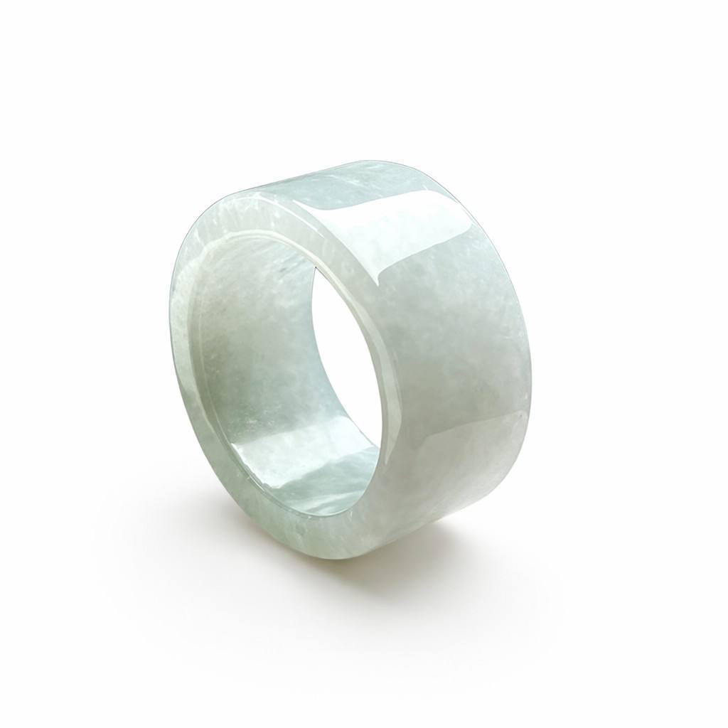 Jadeite Straight-Edge Band Ring