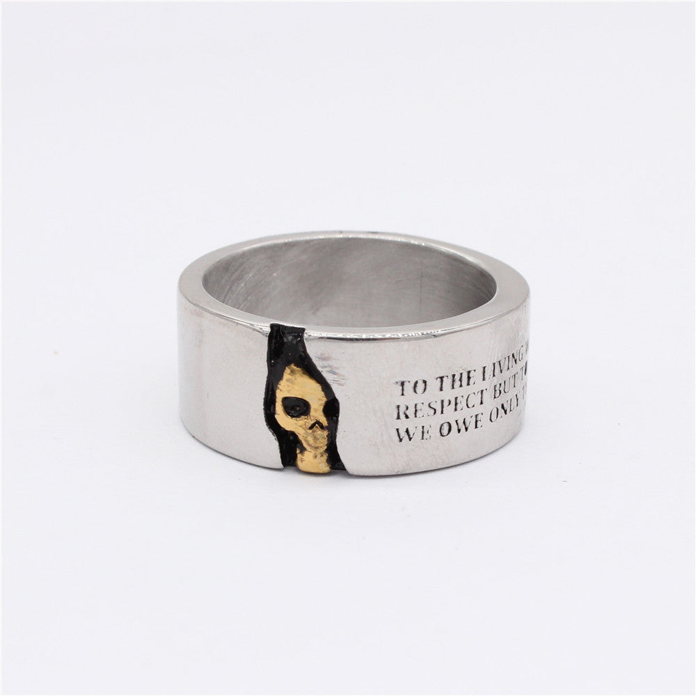 Titanium Steel Skull Ring