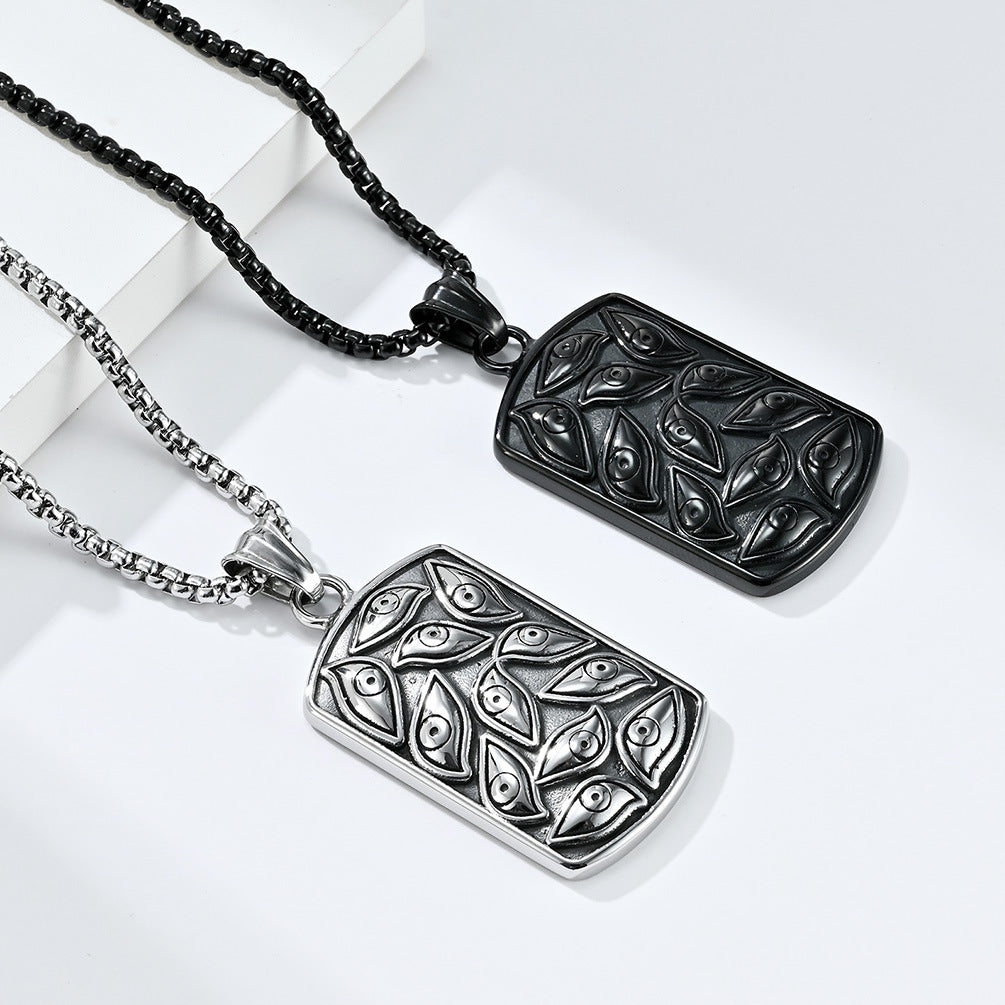 Cross-Border Amazon Retro Style God's Eye Necklace for Men