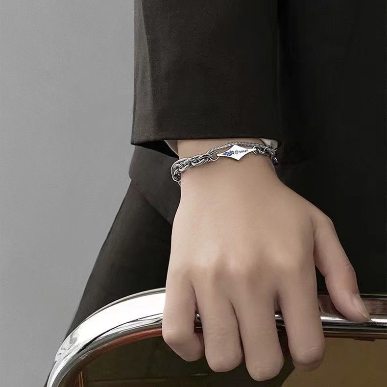 Planderful Jewelry Titanium Lava Bracelet For Men