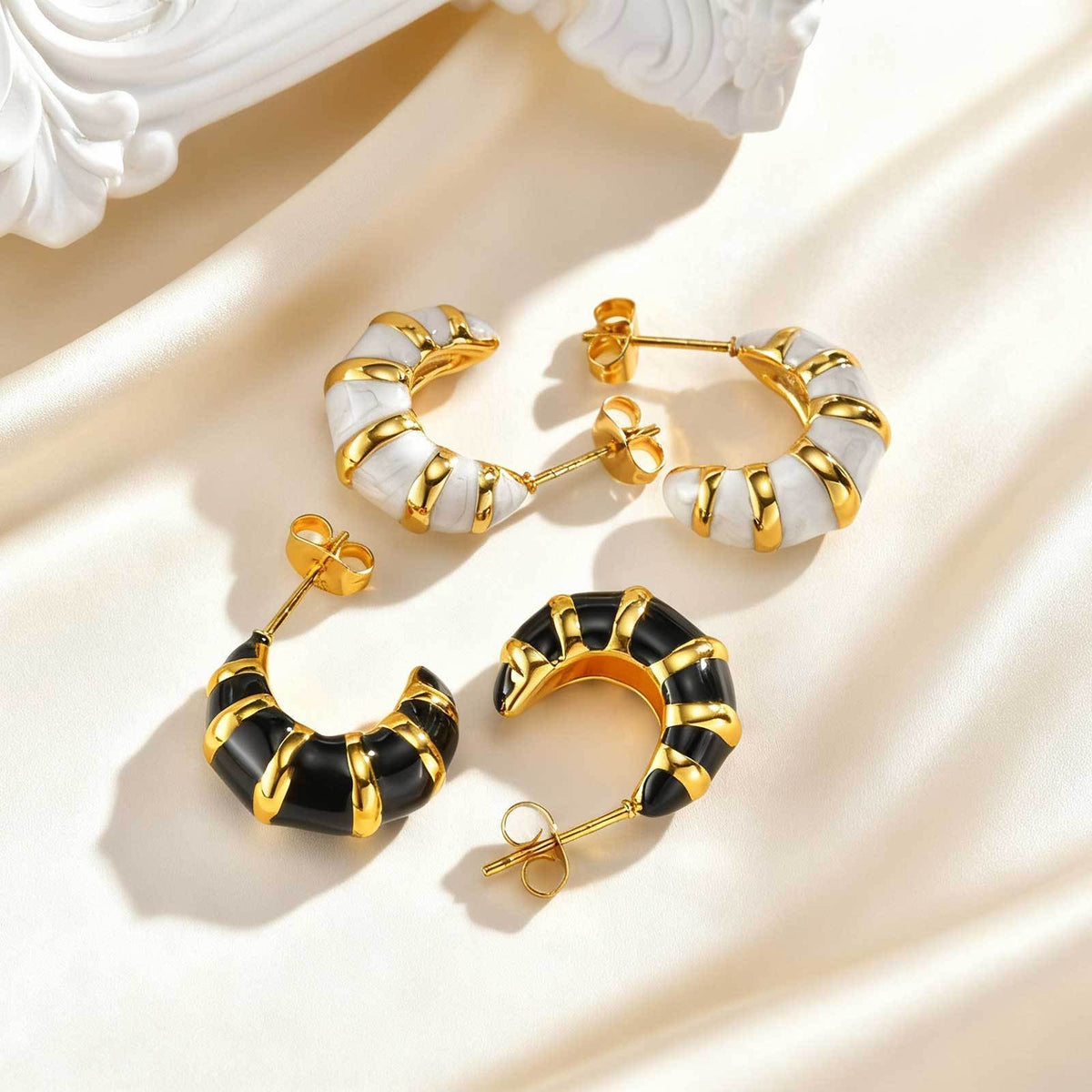 Modern Stainless Steel Earrings — Multiple Styles