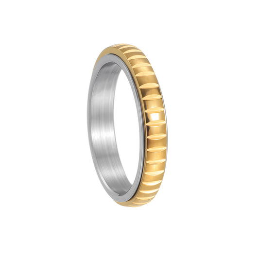 Rotating Ring 4mm Stainless Steel Stress Relief for Women