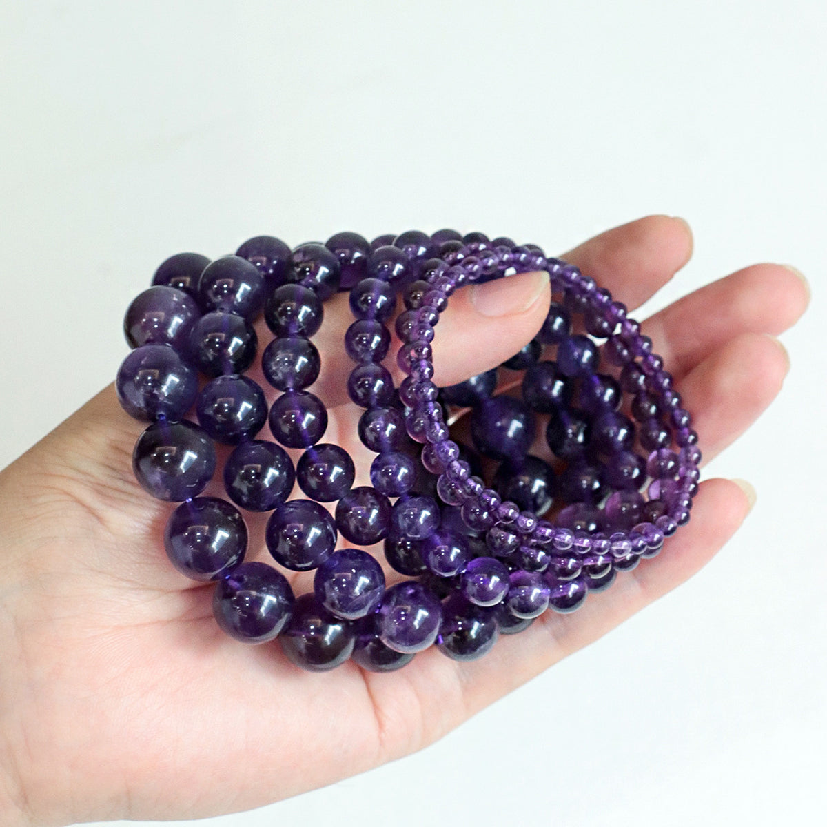 Uruguayan Amethyst Bead Bracelet
