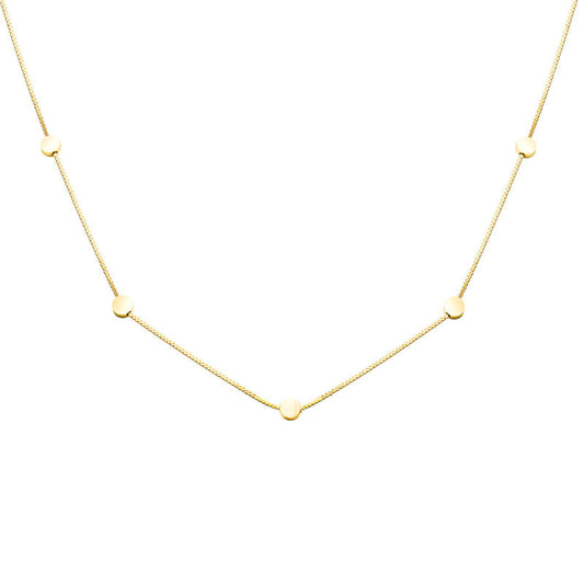 Luxury Gold Bean Choker Necklace with Niche Design