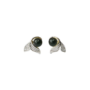 Blue Amber Dolphin S925 Silver Needle Earrings, Amber Earrings S925 Silver Needle Blue Amber Earrings Jewelry Women