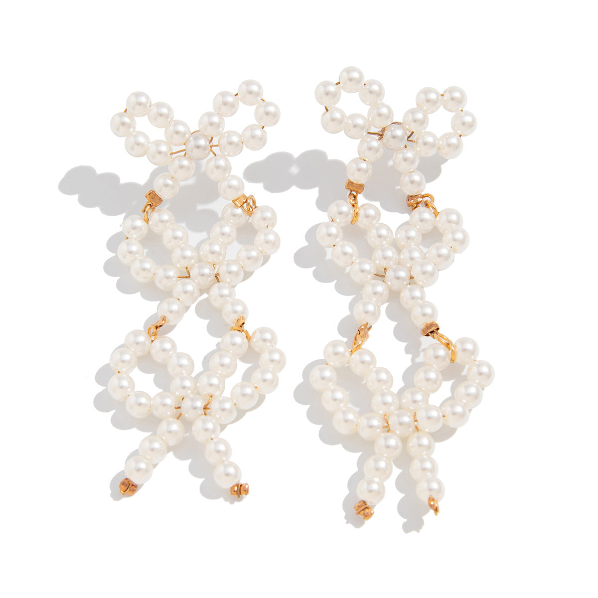 Planderful Vienna Verve Earrings – Elegant French Temperament with Imitation Pearls