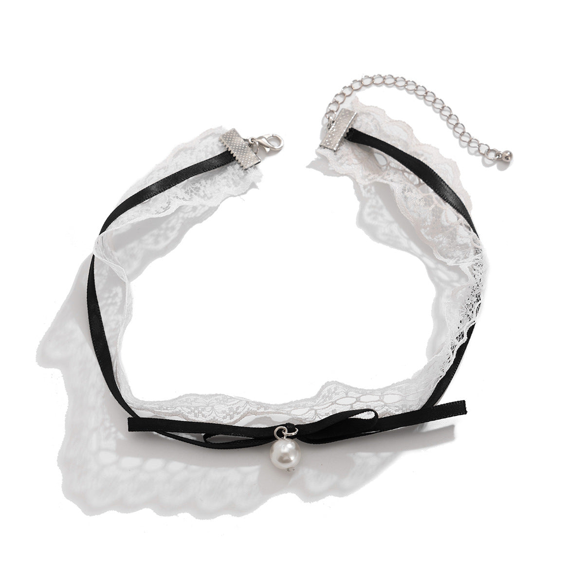 Bow Double-Layer Lace Choker