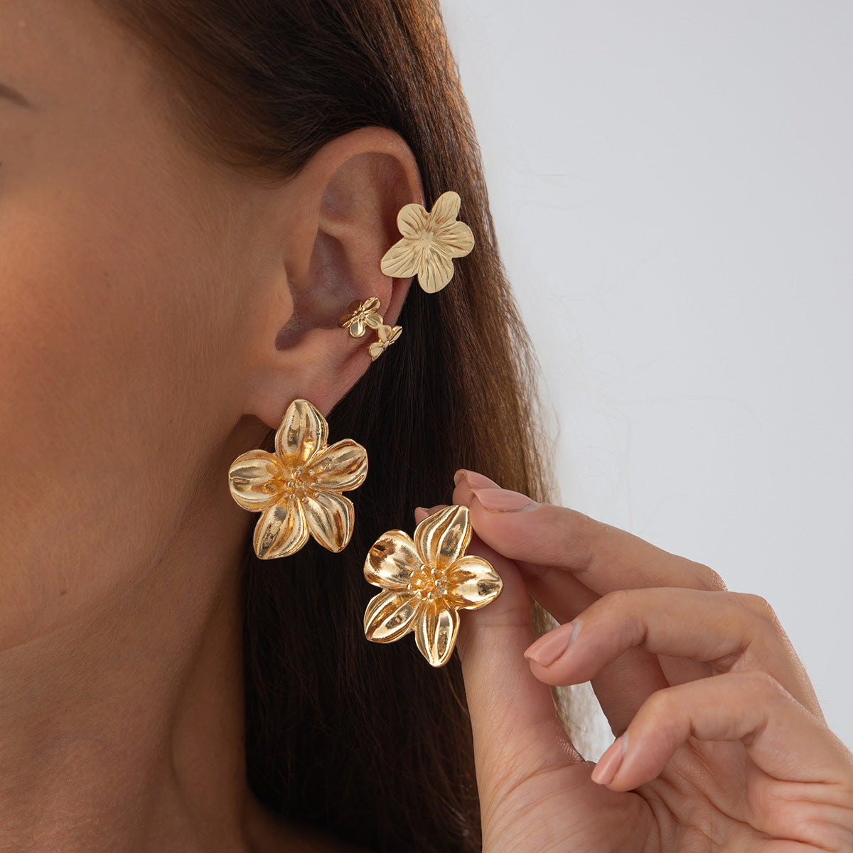 Planderful Vienna Verve Starfish Ear Clips Set For Boho Beach Vacation Lovers Lightweight Statement Jewelry