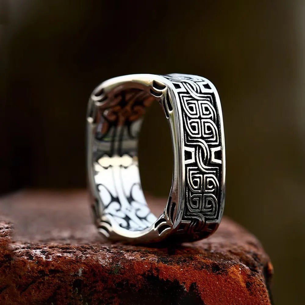 Vintage Stainless Steel Men's Ring
