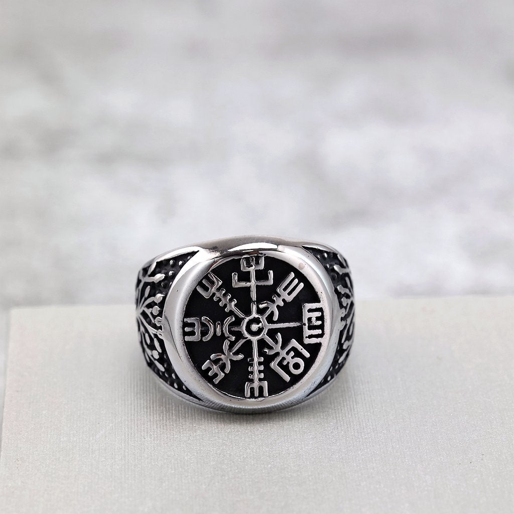Punk Tree of Life Stainless Steel Men's Ring