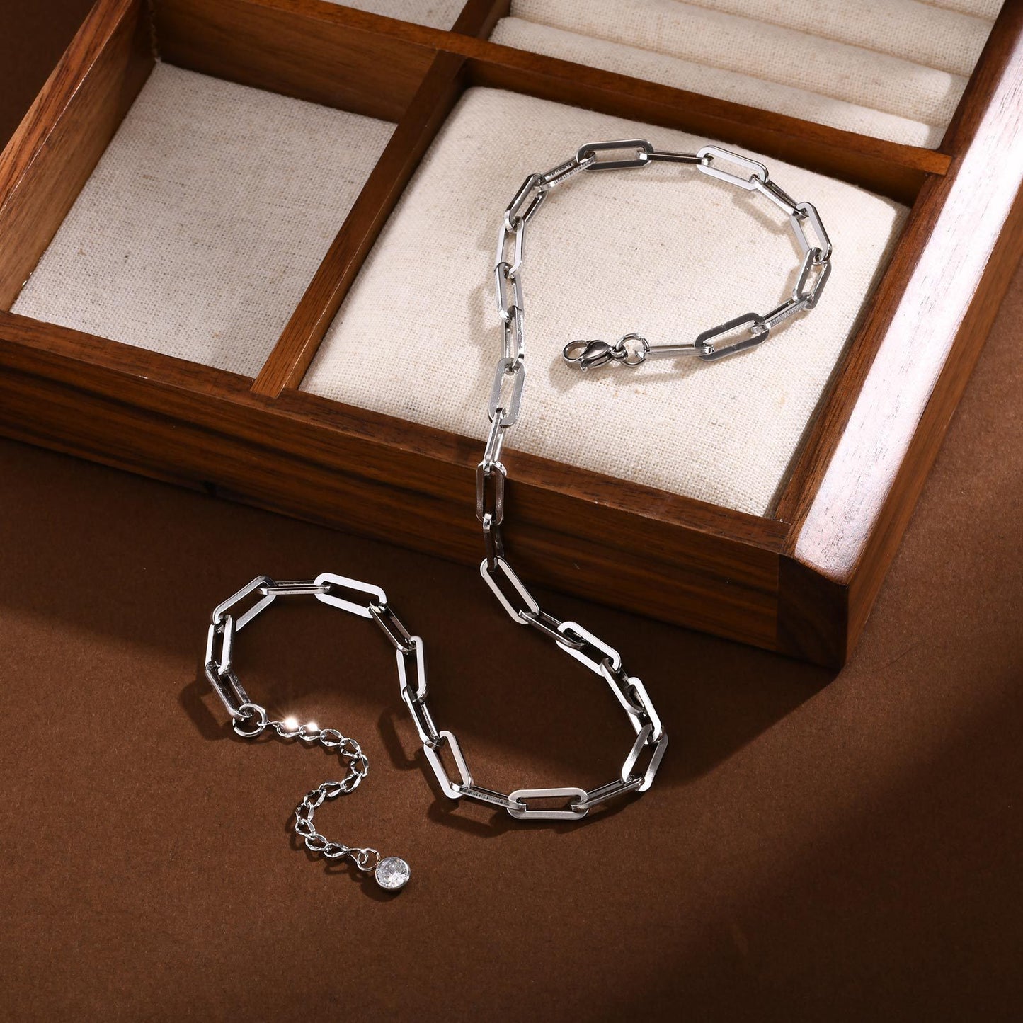 European And American Jewelry Stainless Steel Thick Necklace