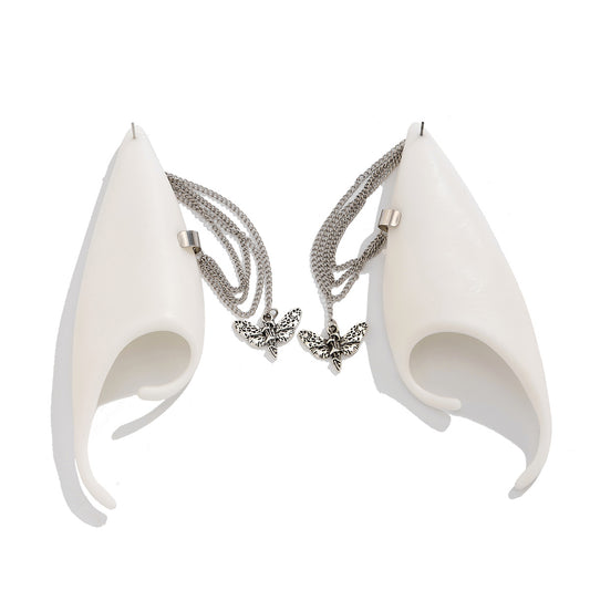 Planderful Elf Ear Clip Earrings No Ear Holes With Rubber Clips Vienna Verve Dual Purpose Chain Fringe For Trendsetters