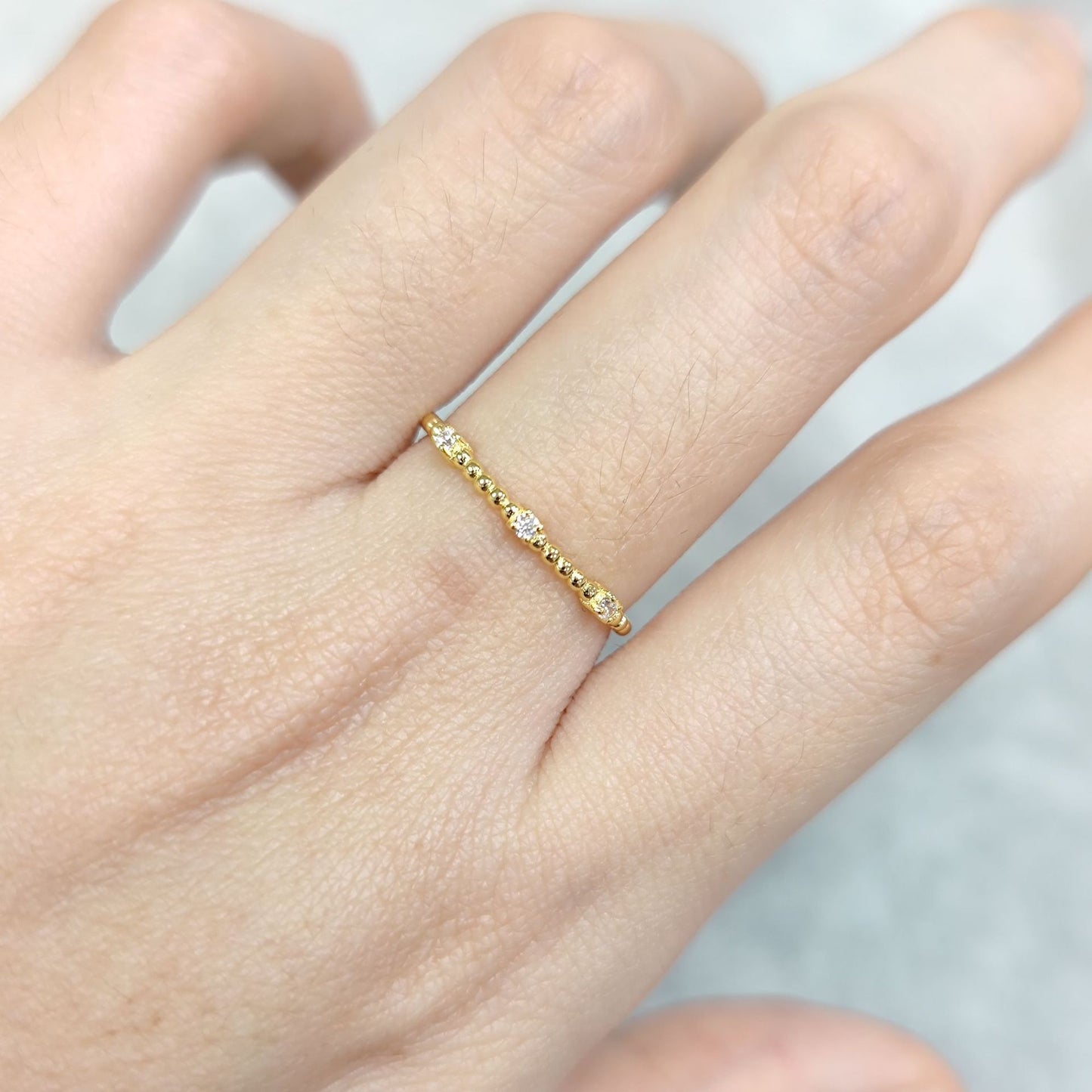 Light Luxury Design Sense S925 Silver Moissanite Stacked Ring