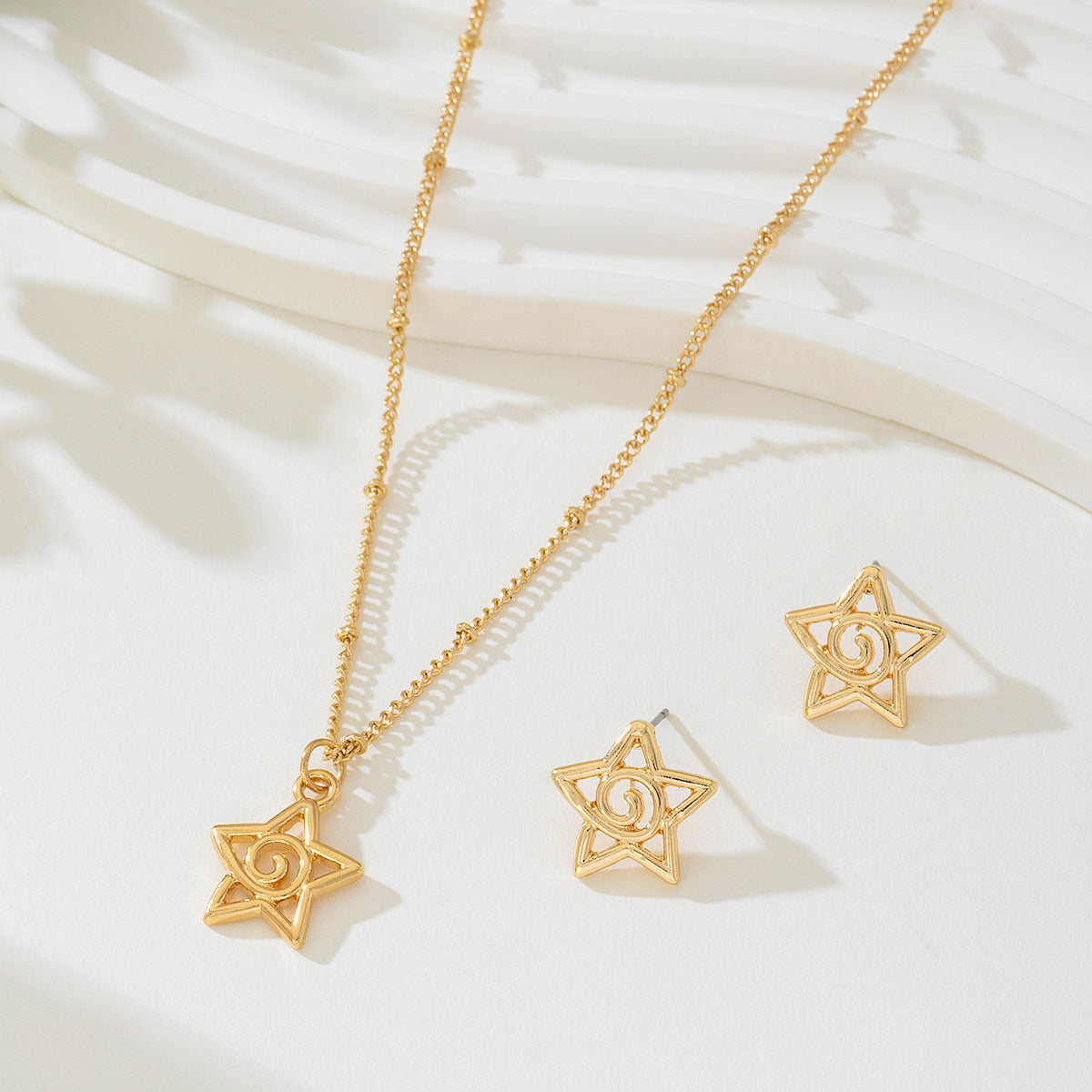 Planderful Vienna Verve Women's Star Spiral Jewelry Set