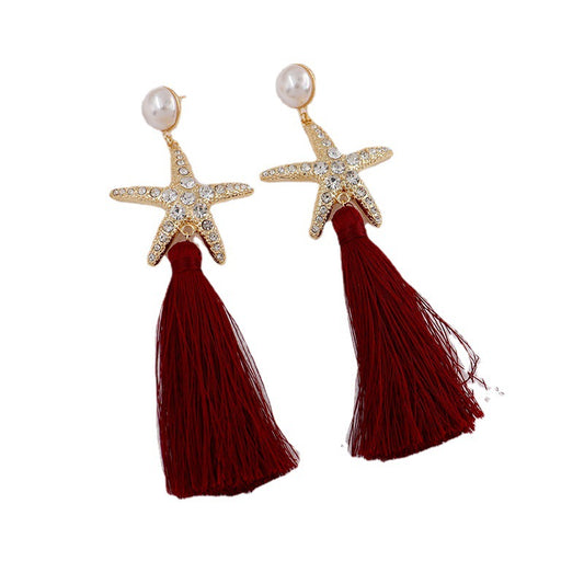 Starfish Tassel Earrings in Vienna Verve Collection