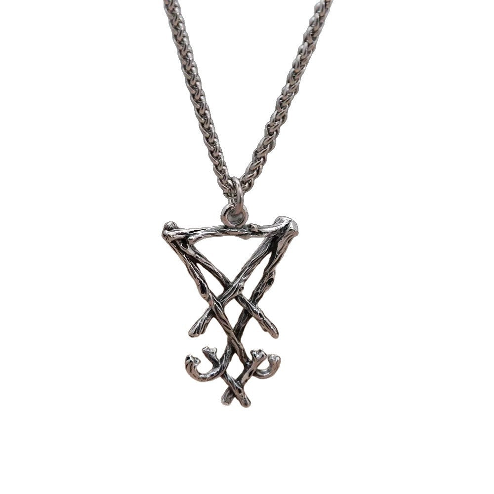 Vintage Star Stainless Steel Men's Pendant Necklace
