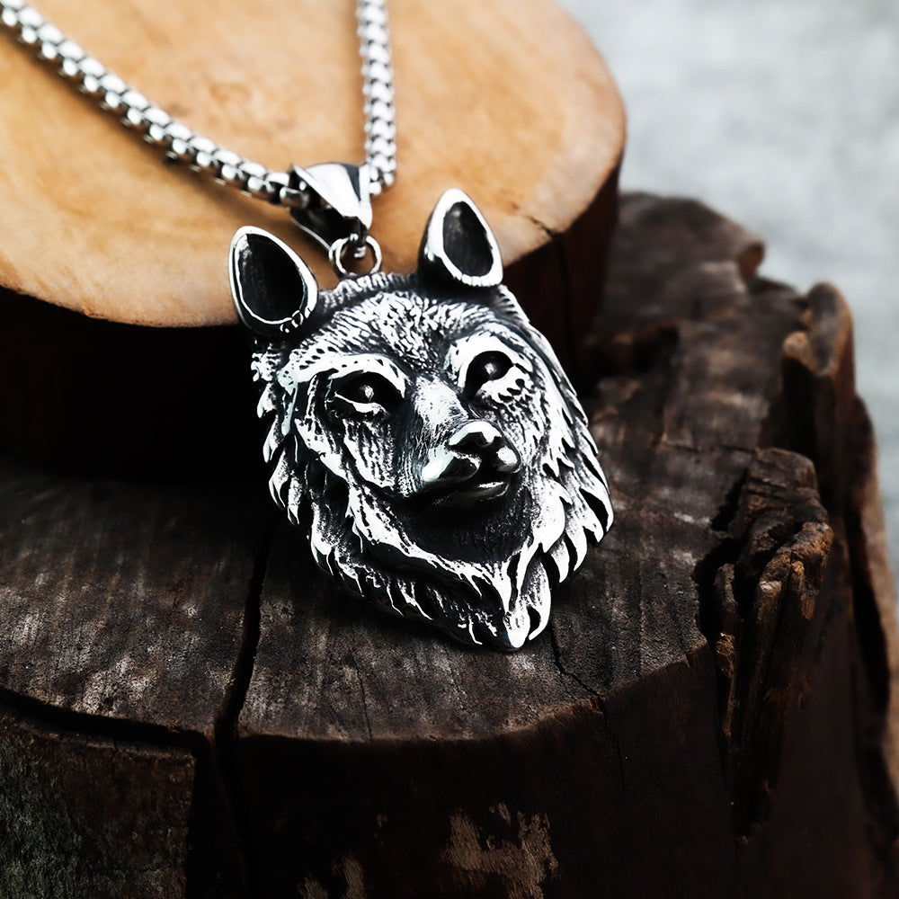 Europe America Domineering Direwolf Pendant 316 Steel Jewelry