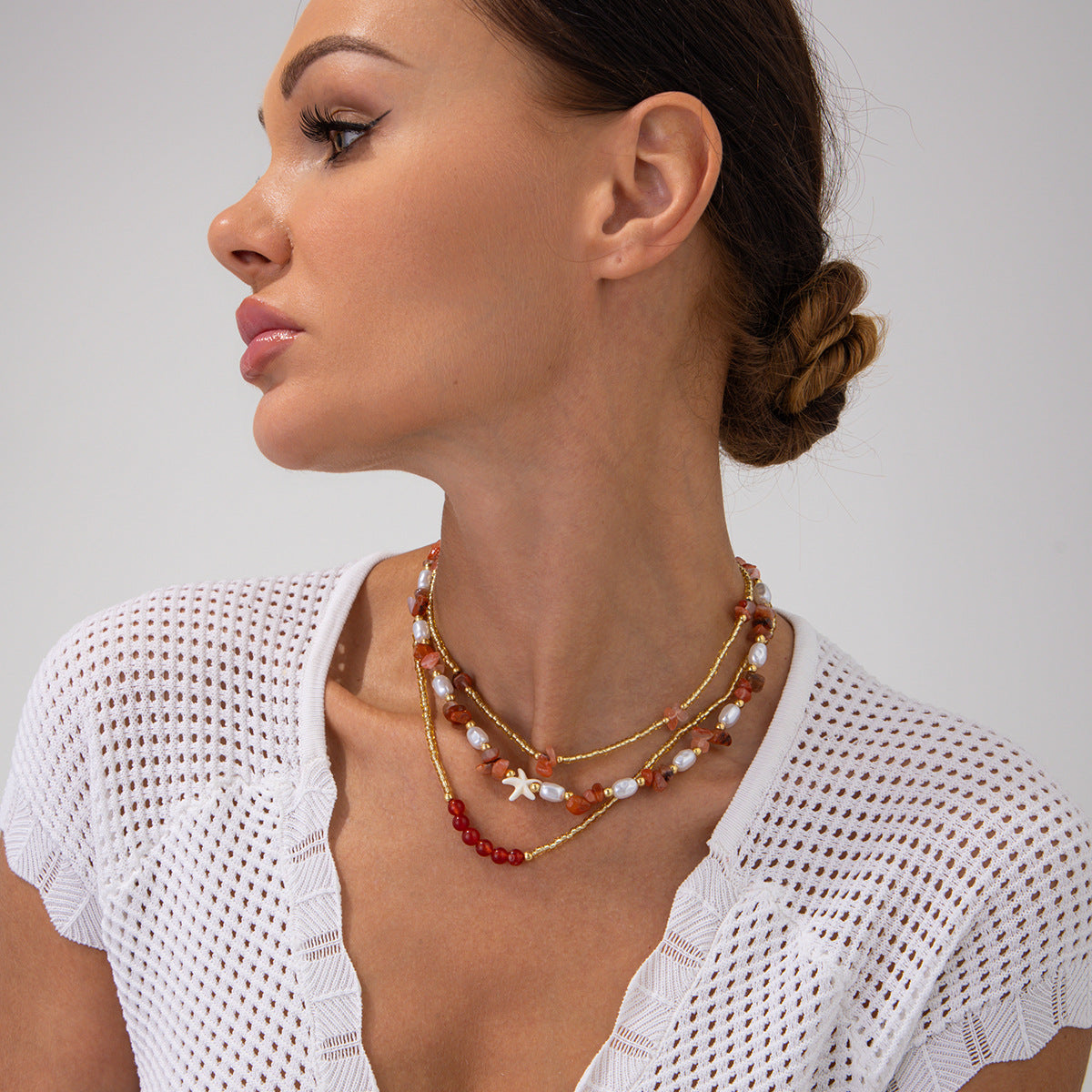 Planderful Vienna Verve Necklace – Bohemian Colored Gravel Beaded Design